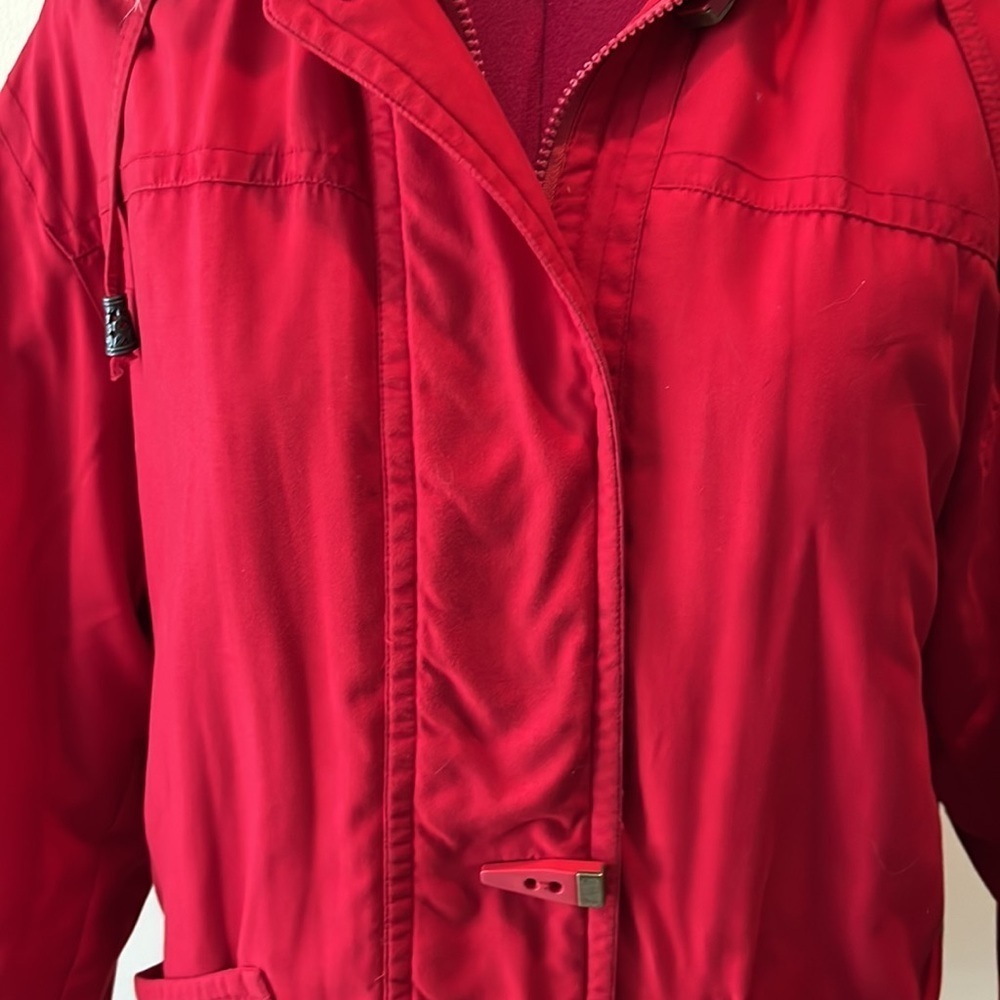 Fleet Street NWOT Gorgeous red heavy weight Stylish winter coat Size SP - Picture 7 of 15